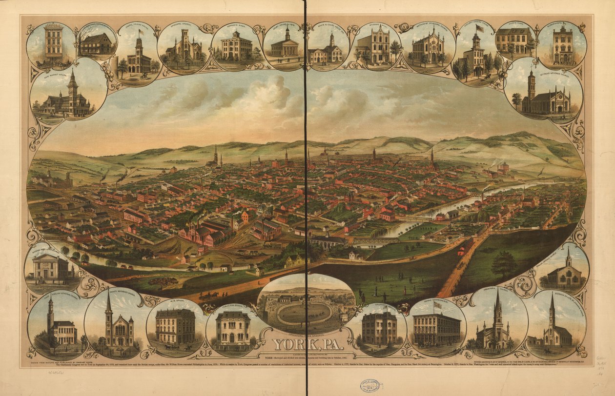 York, Pa. av Davoust A. Hoen and Co. Kern