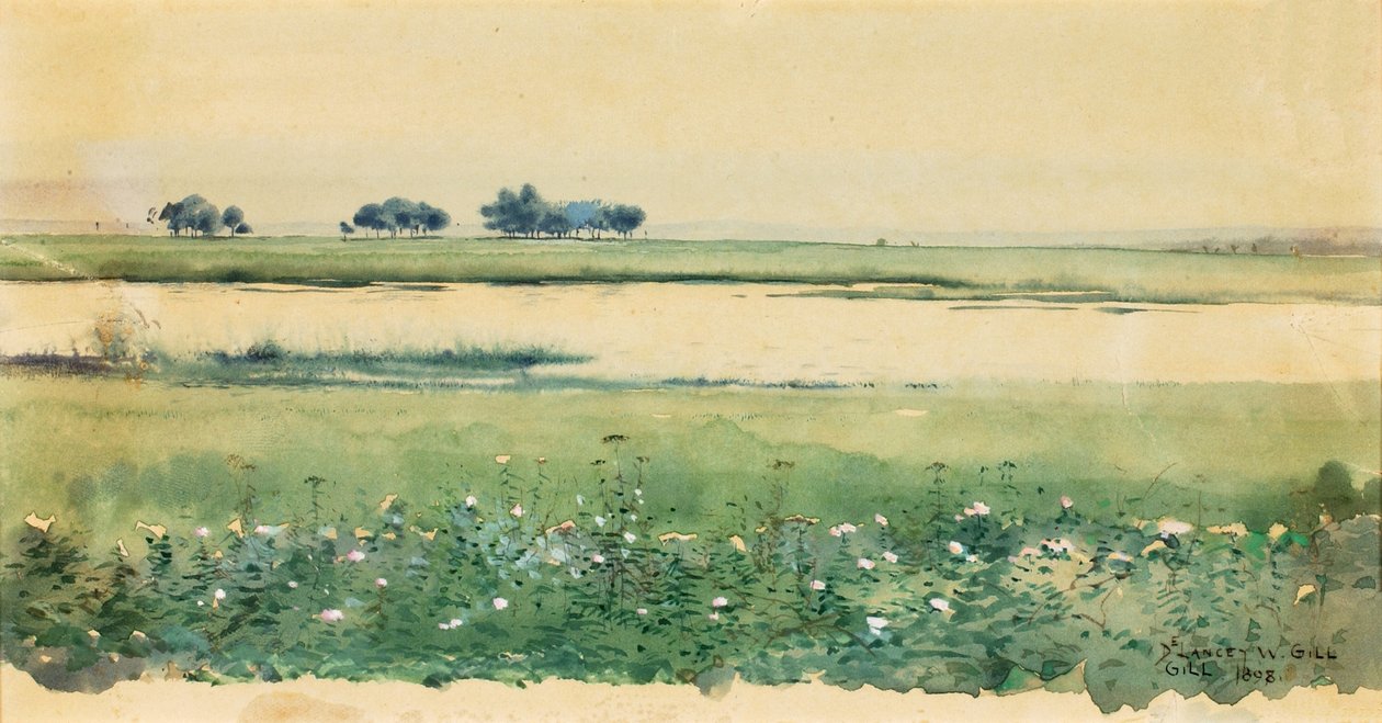 Landskap med myrer, 1898. av De Lancey Gill