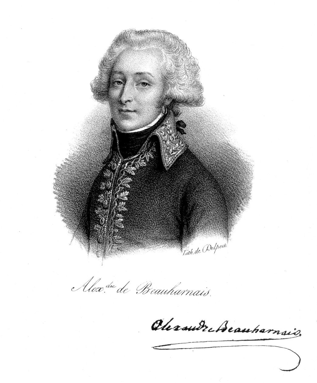 Alexandre, Viscount of Beauharnais 1760-1794, fransk soldat av Delpech