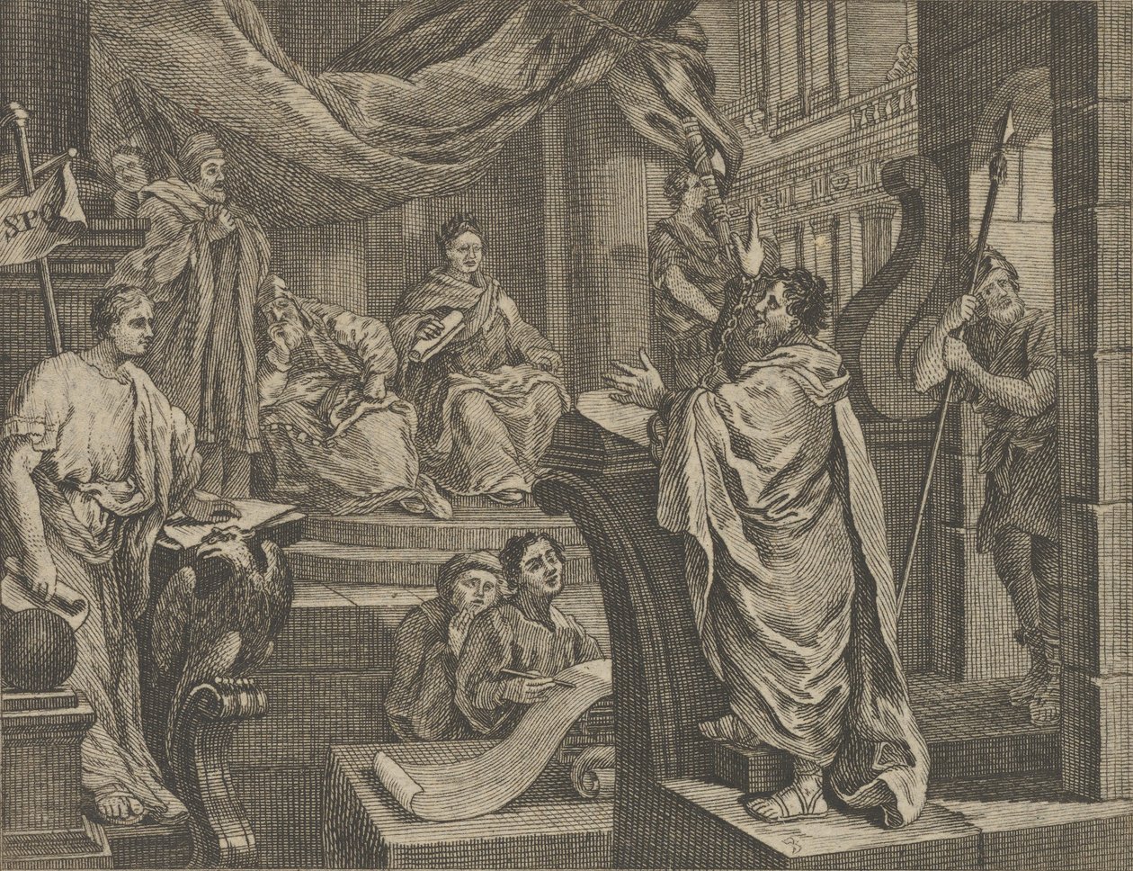 Sullivans Paul Before Felix, ca. 1800. av Dent