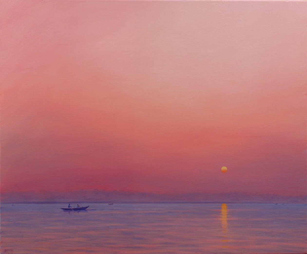 Rosa daggry på Ganges av Derek Hare
