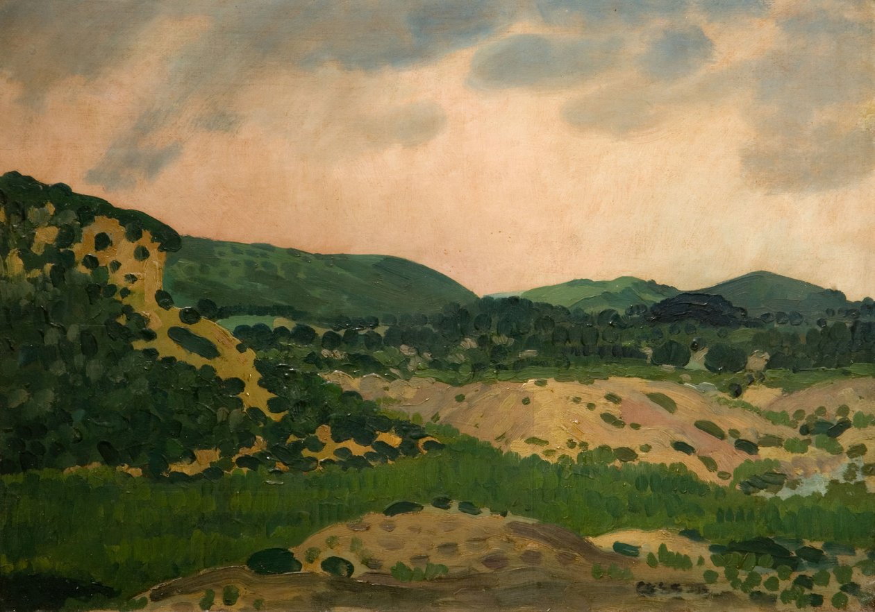 Crich Barrow, 1931. Derbyshire. av Derwent Lees