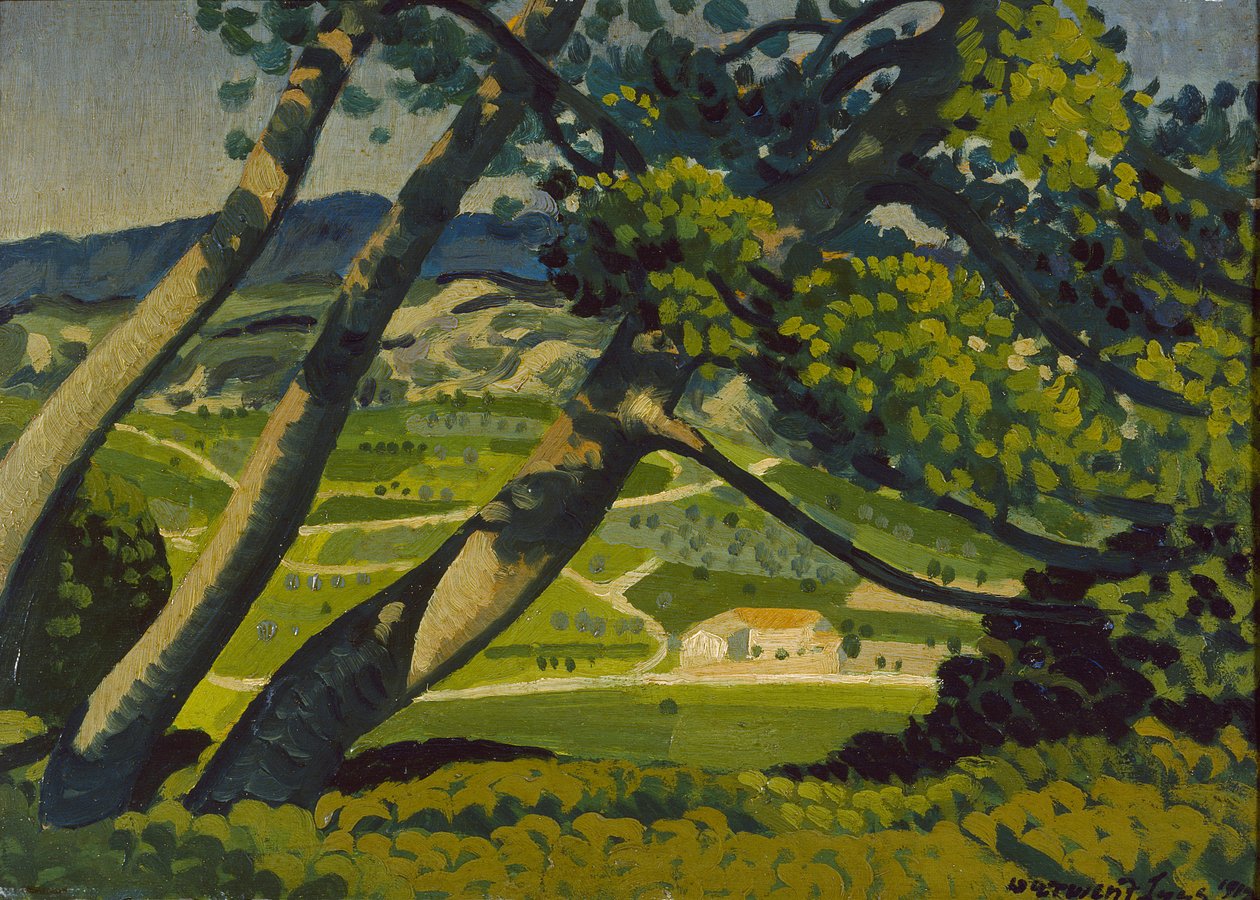 Trær, Provence, 1912 av Derwent Lees