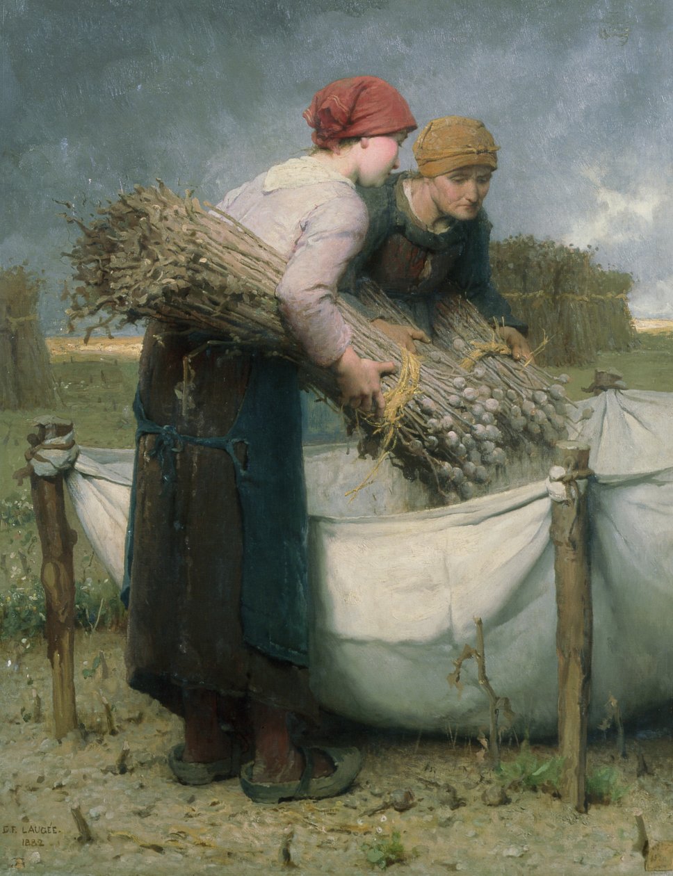 Kvinner i felten, 1882 av Desire Francois Laugee
