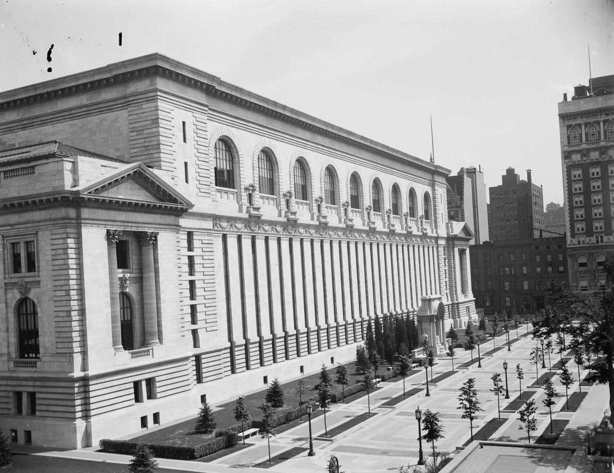 New York Public Library, ca. 1910 av Detroit Publishing Co.