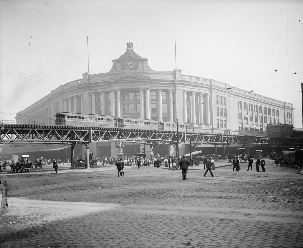 South Station, Boston, Massachusetts, ca. 1905 av Detroit Publishing Co.