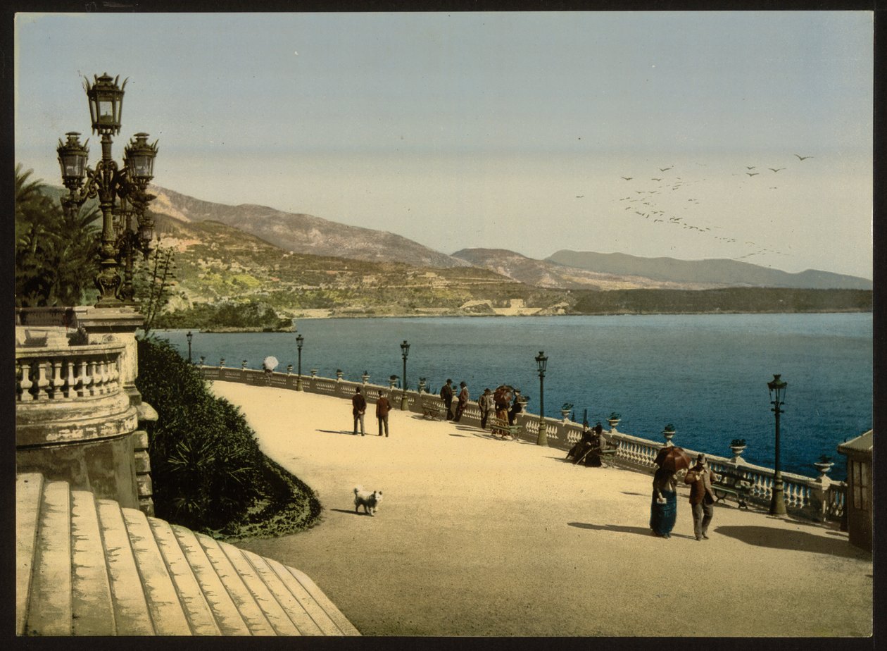Casino Terrace, Monte Carlo, Riviera, Monaco av Detroit Publishing Co.