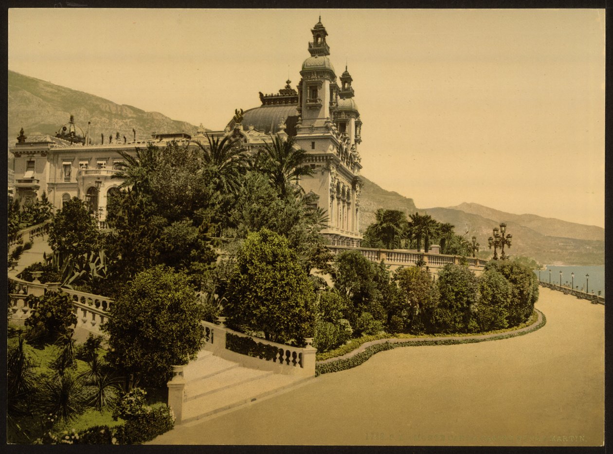 Kasinoinngang, Monte Carlo, Riviera, Monaco av Detroit Publishing Co.