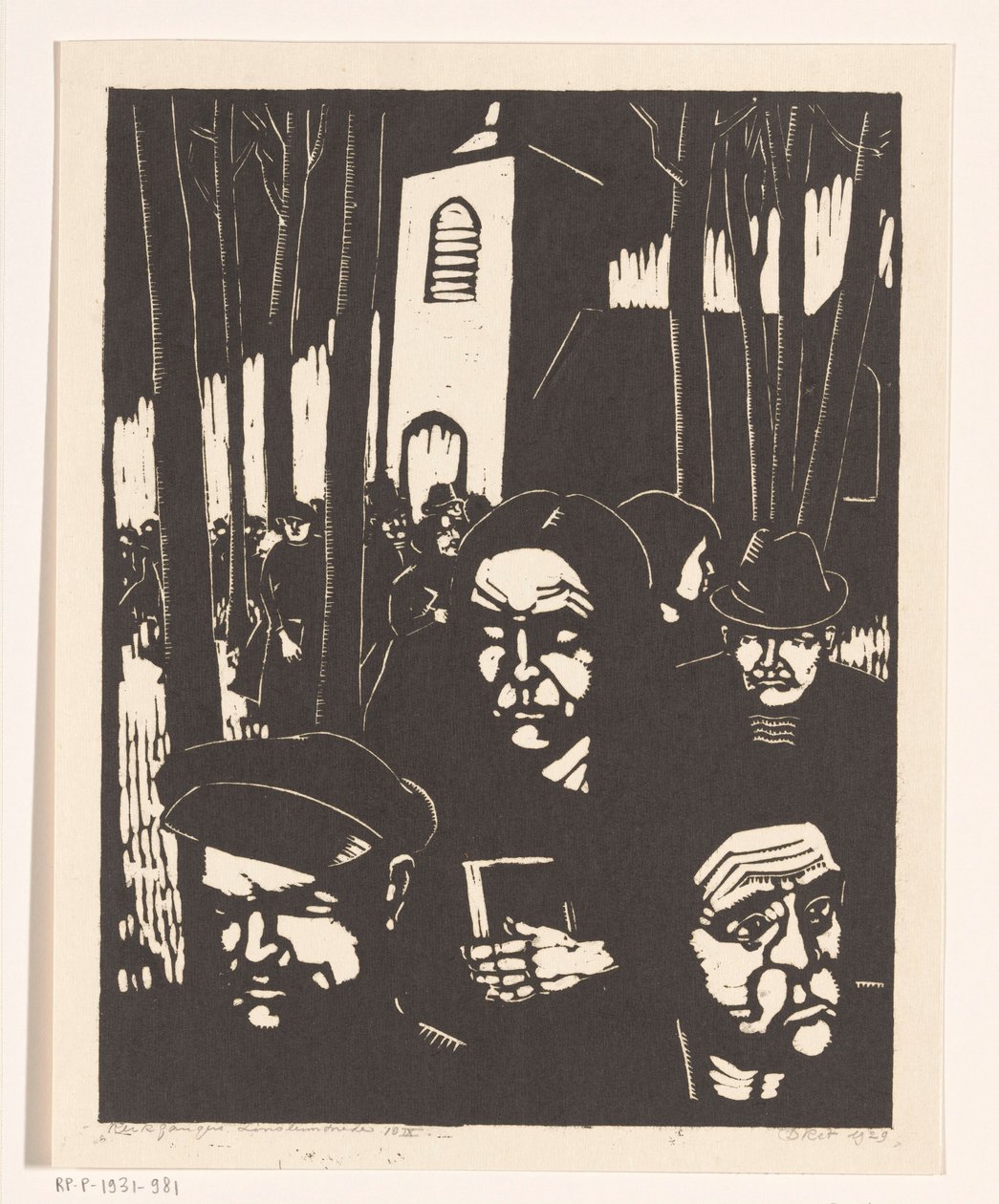 kirkegjengere av Dick Ket (signed by artist)