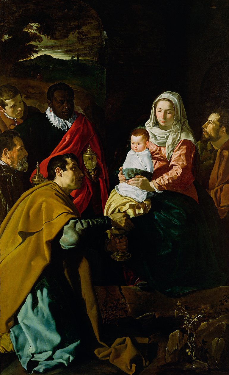 Tilbedelse av kongene, 1619 av Diego Velázquez