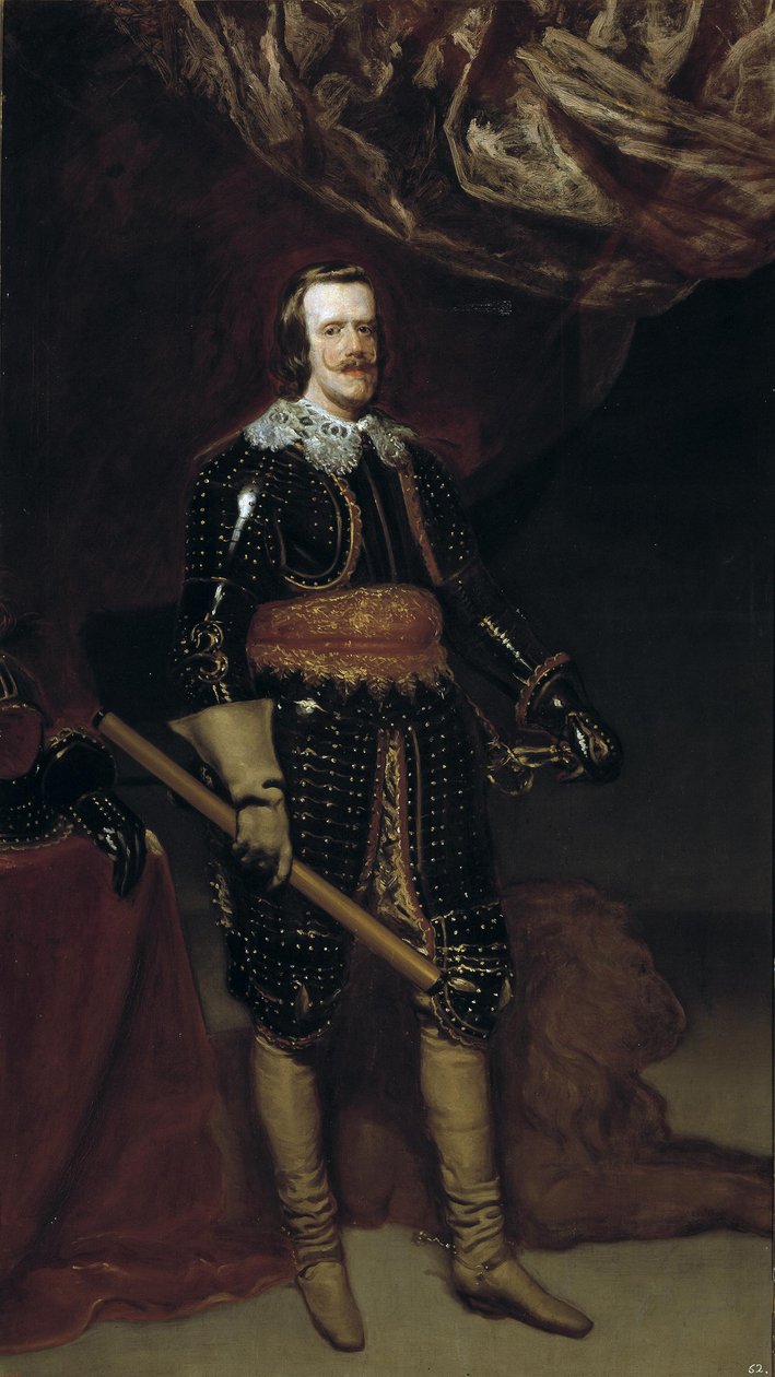 Filip IV med en løve av Diego Velázquez