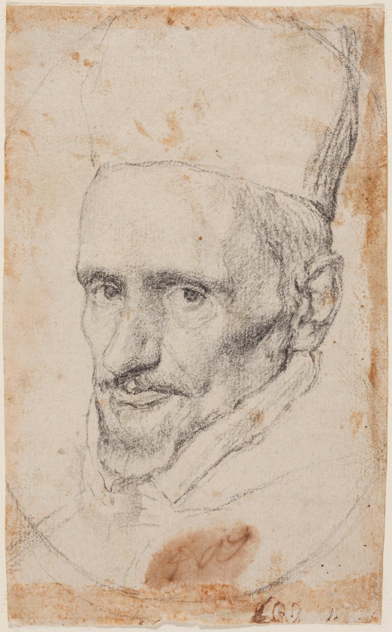 Portrett av kardinal Borja. av Diego Velázquez