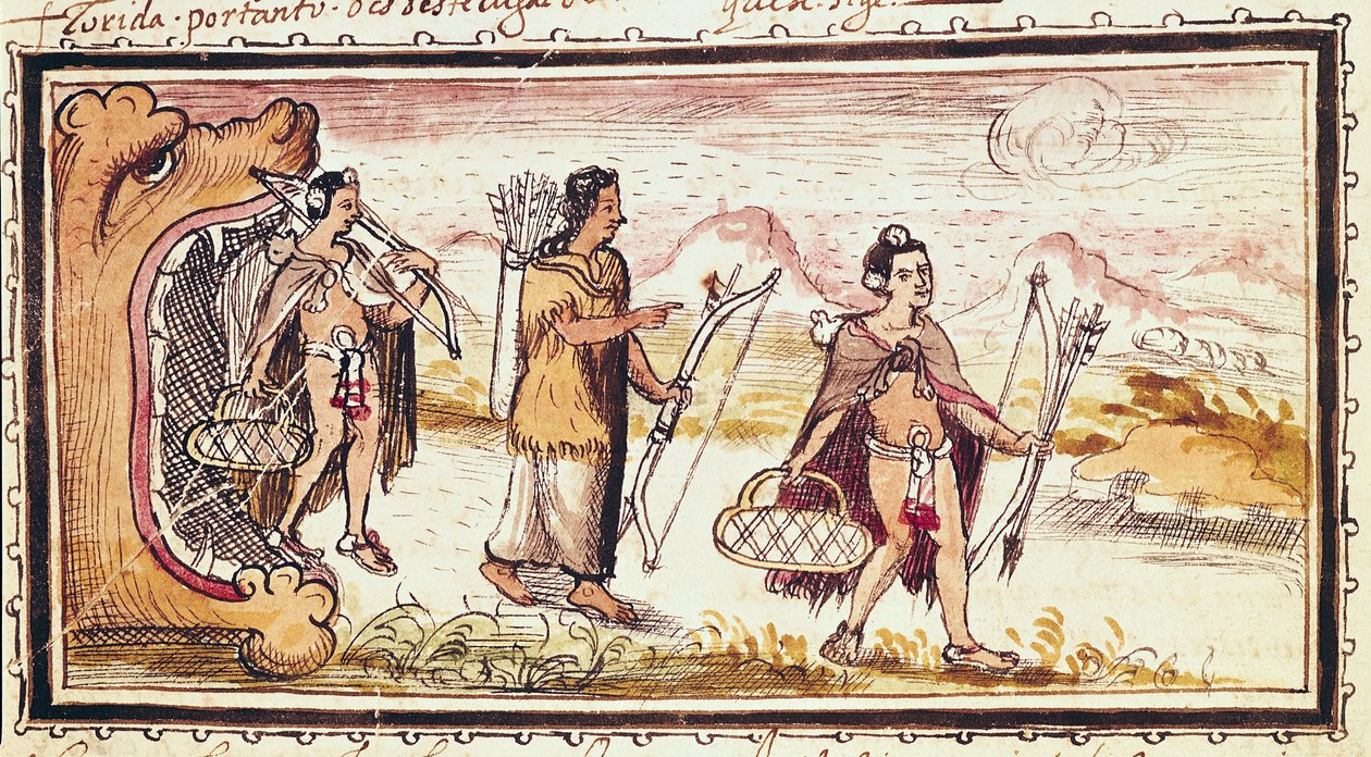 Jakten, 1579 av Diego Duran