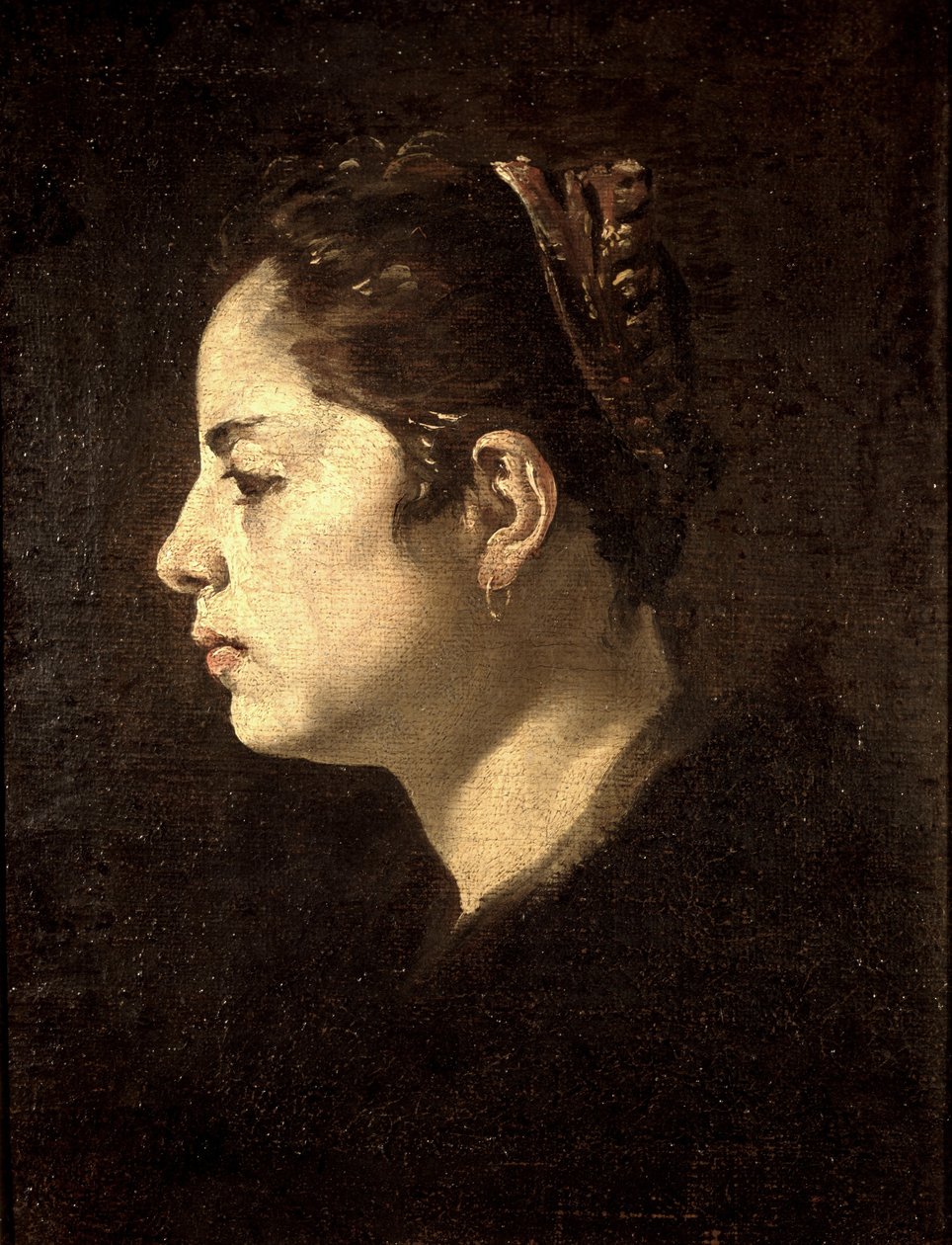 Hodet til en jente av Diego Velázquez