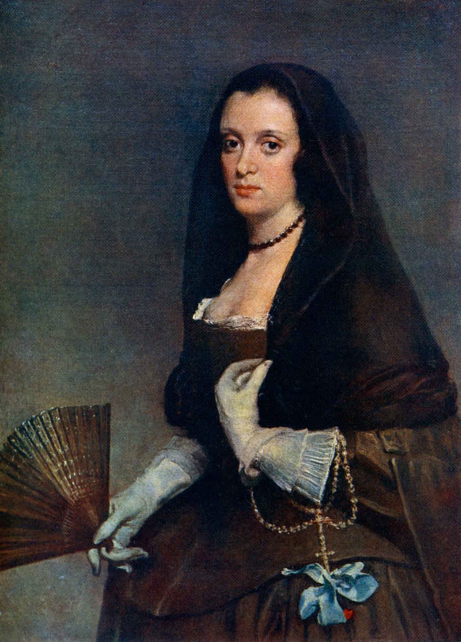 The Lady with a Fan, c1630-1650, 1912. av Diego Velázquez