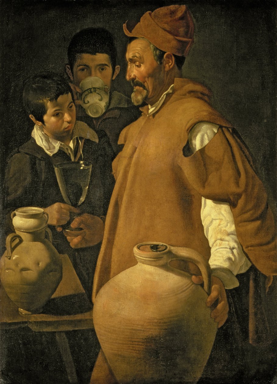 Vannselgeren i Sevilla, ca. 1620 av Diego Velázquez