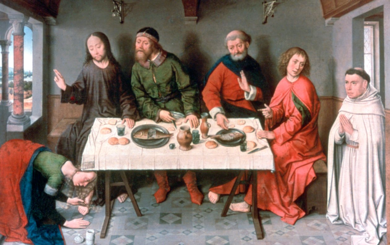 Kristus i Simons hus, 1440-tallet av Dieric Bouts