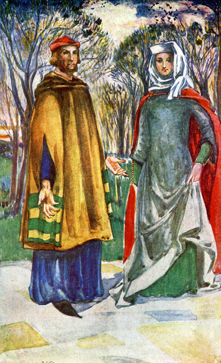 Parets kostyme under Edward I (1272-1307) av Dion Clayton Calthrop