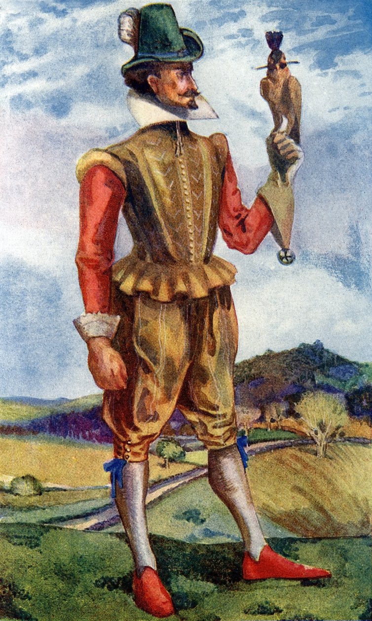 Mannens kostyme under James I (1603-1625) av Dion Clayton Calthrop