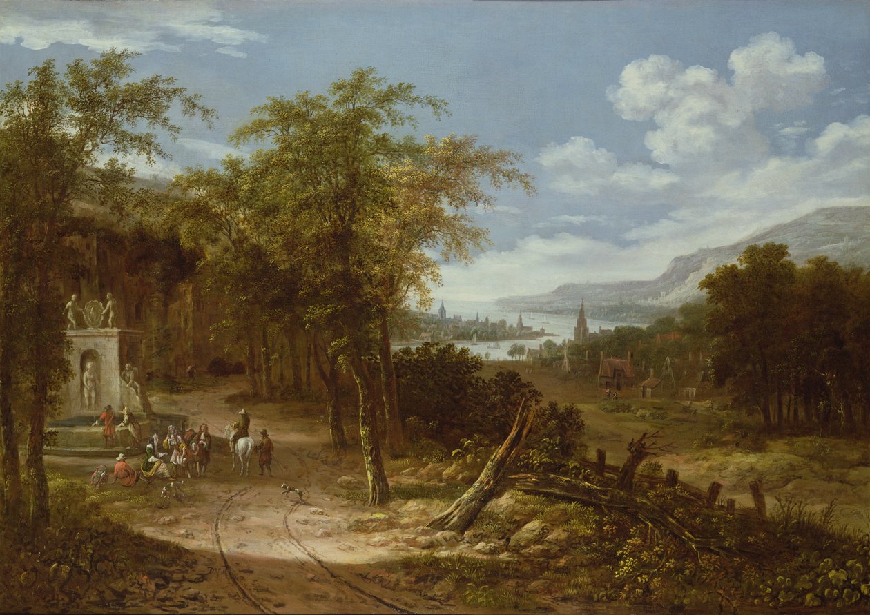 Skoglandskap, 1700-tallet av Dionys Verburgh