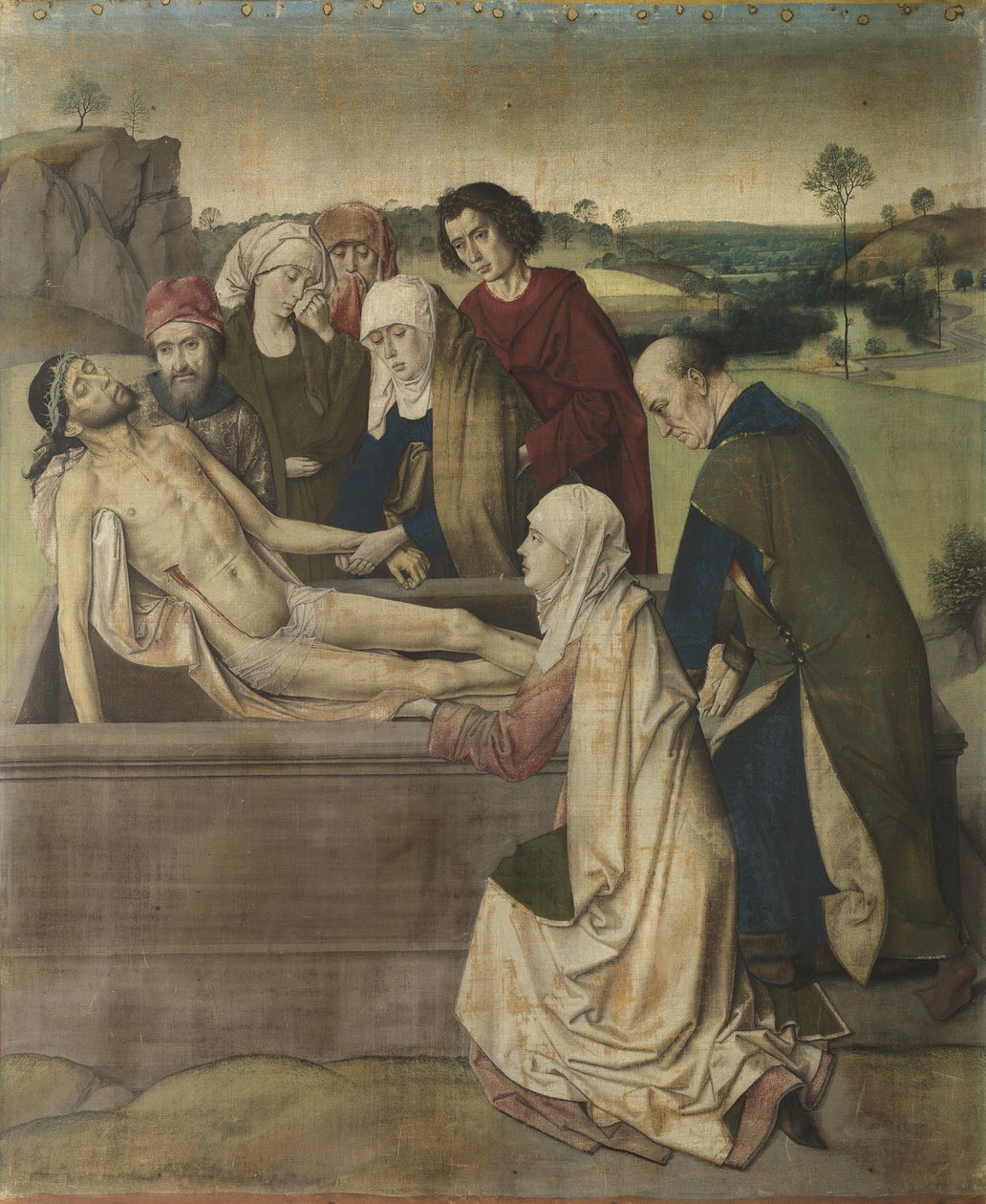 Begravelse, ca. 1450-60 (tempera på lin) av Dirck Bouts