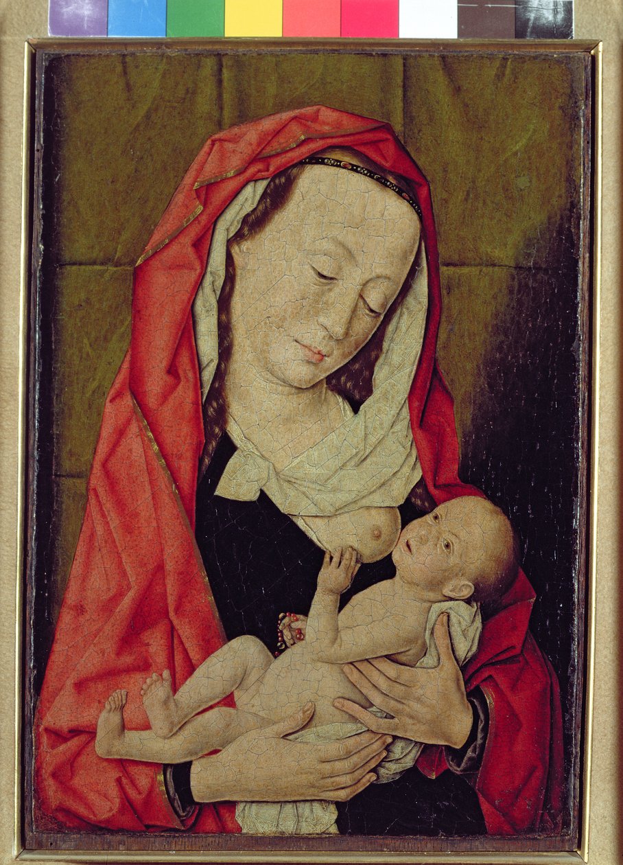 Madonna og barn (panel) av Dirck Bouts