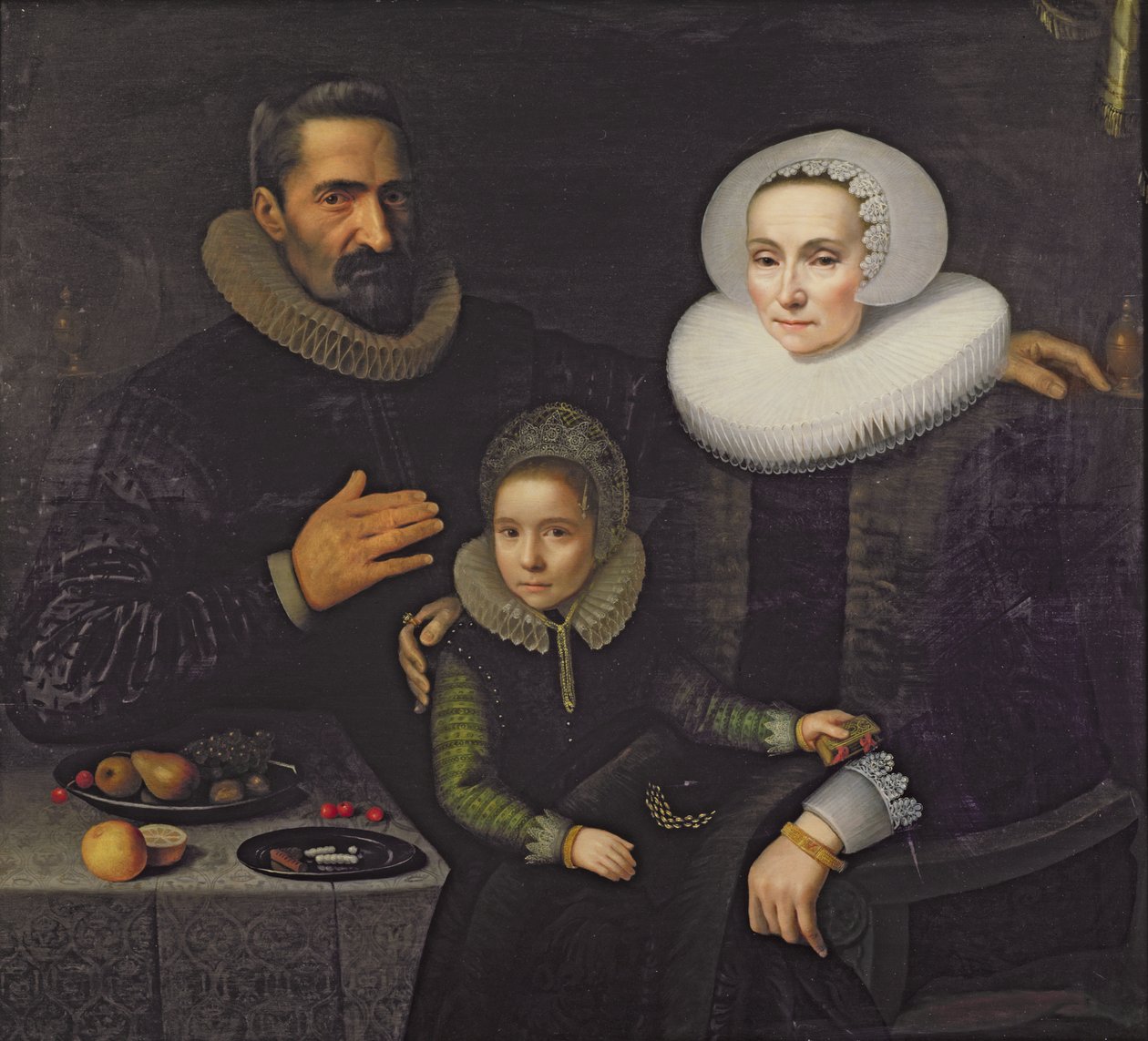 Familie portrett av Dirck Santvoort