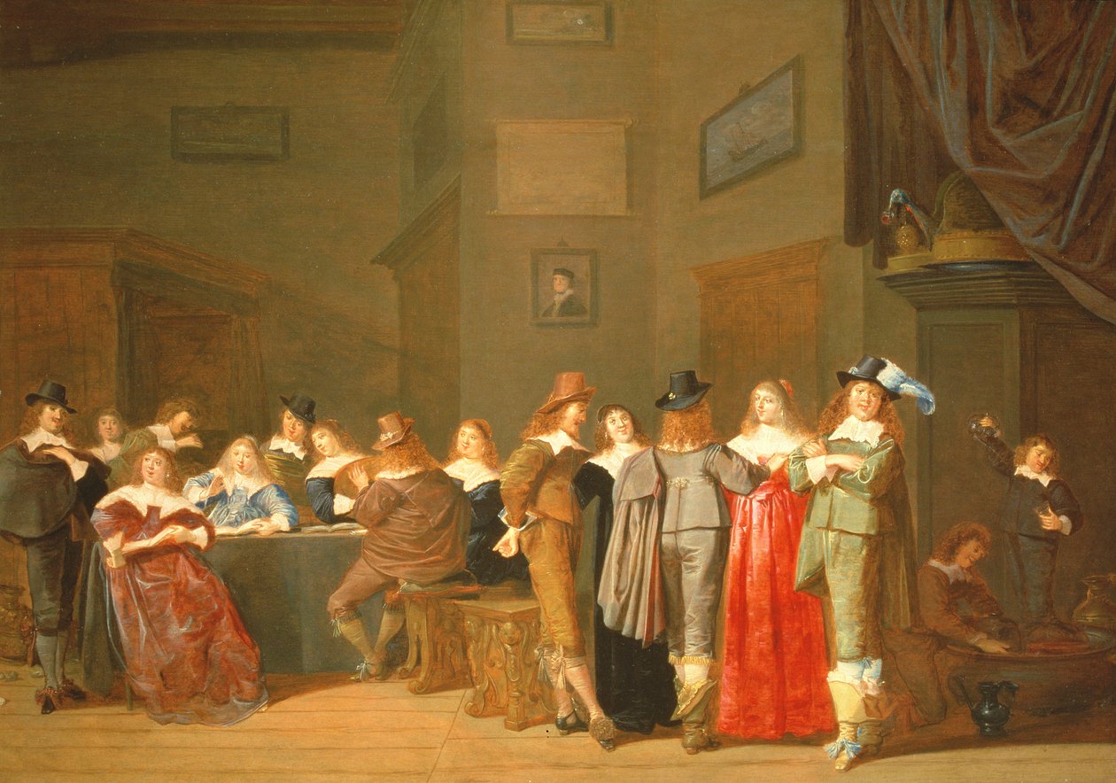 Frierscene av Dirck Hals