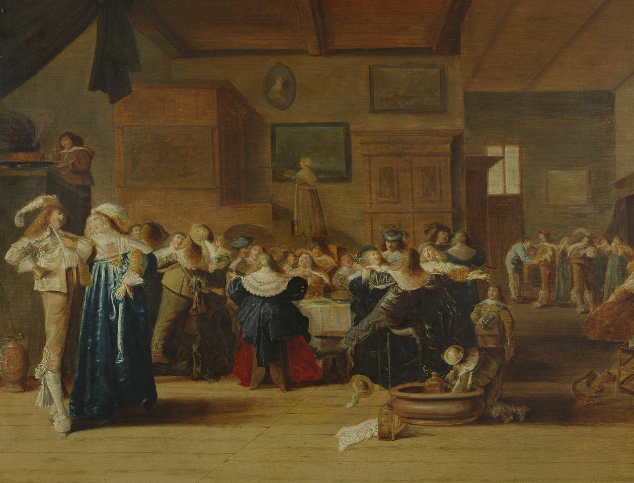 Møte i et interiør av Dirck Hals