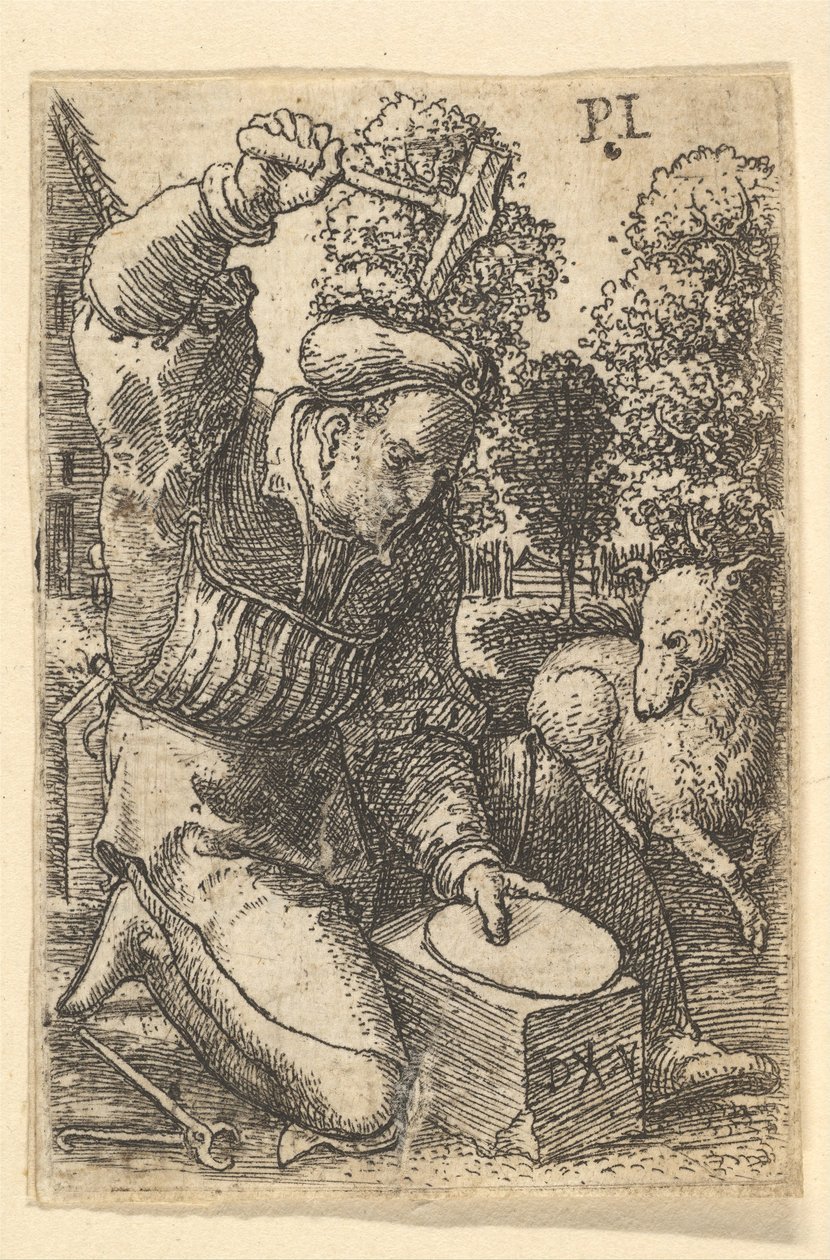 The Smith, 1520-25. av Dirck Vellert