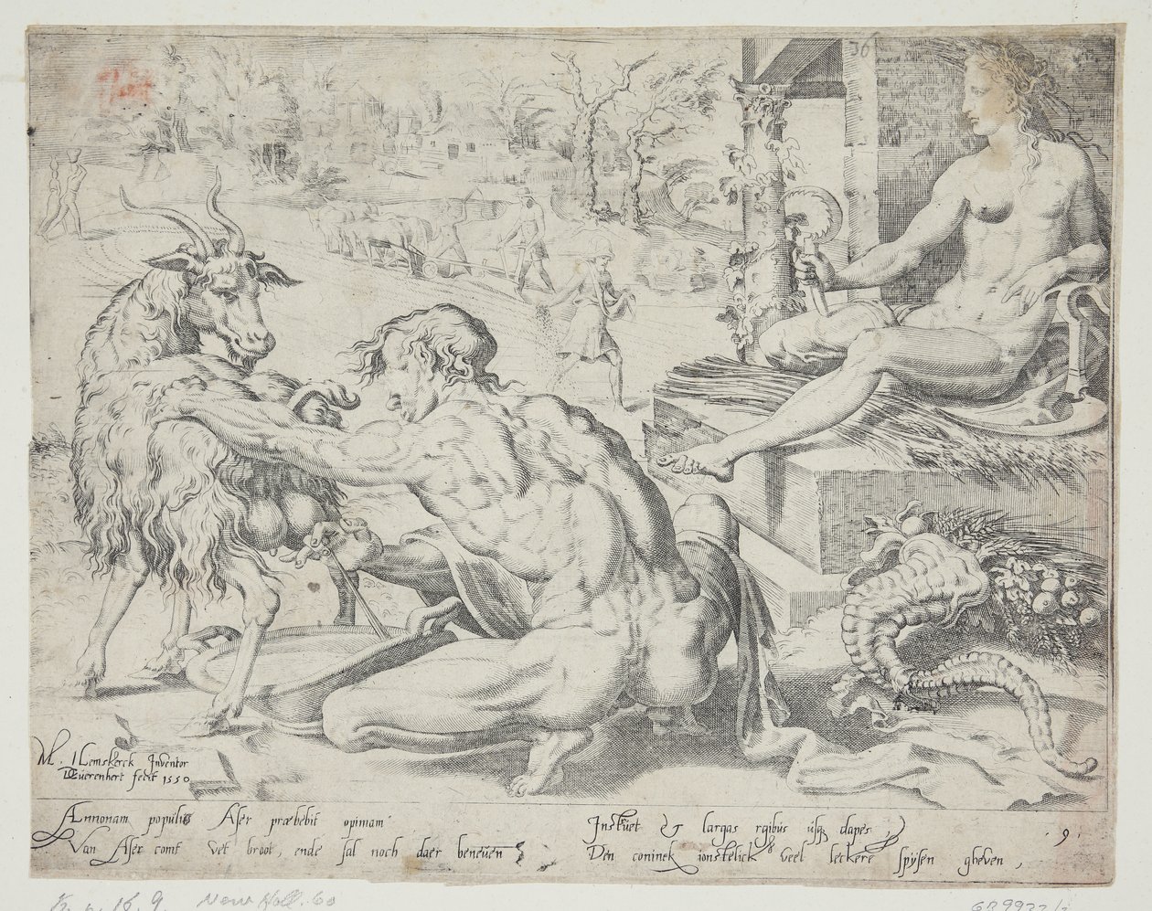 Asher av Dirck Volckertsz. Coornhert
