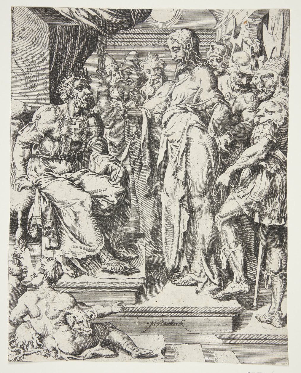Kristus før Herodes av Dirck Volckertsz. Coornhert