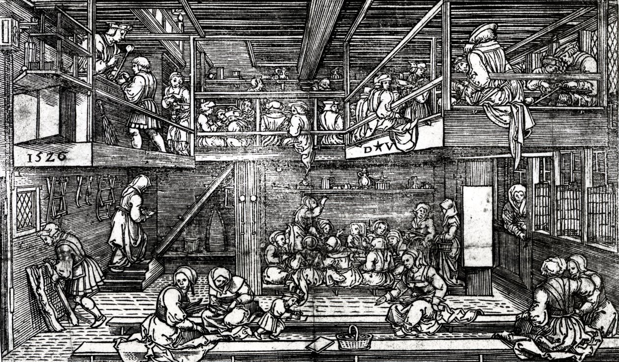 Skolestua, 1526 av Dirk Jacobsz Vellert