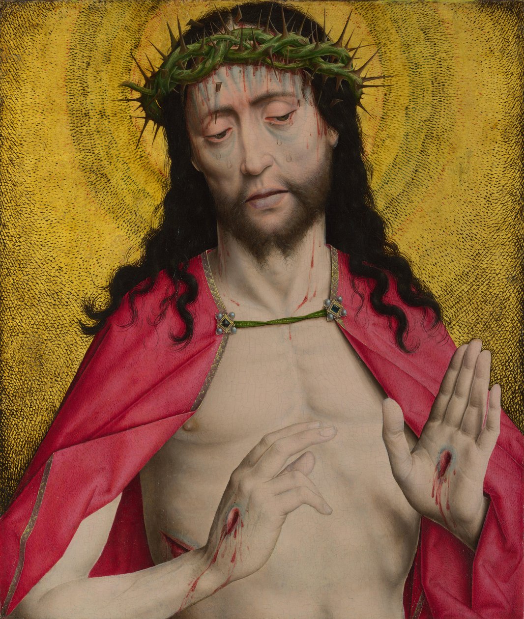 Kristus kronet med torner, ca 1470 av Dirk Bouts
