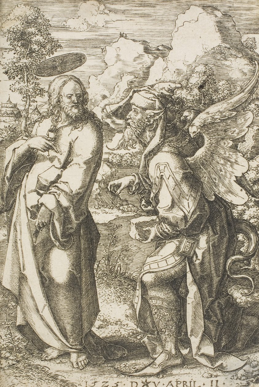 Kristus fristet av djevelen, 1525 av Dirk Jacobsz Vellert