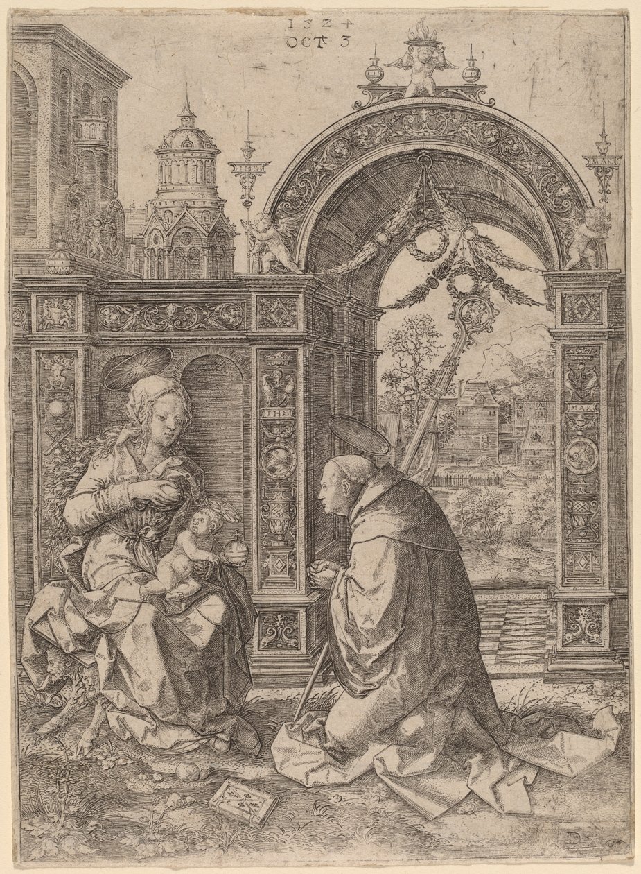Visjonen om Saint Bernard av Dirk Jacobsz Vellert