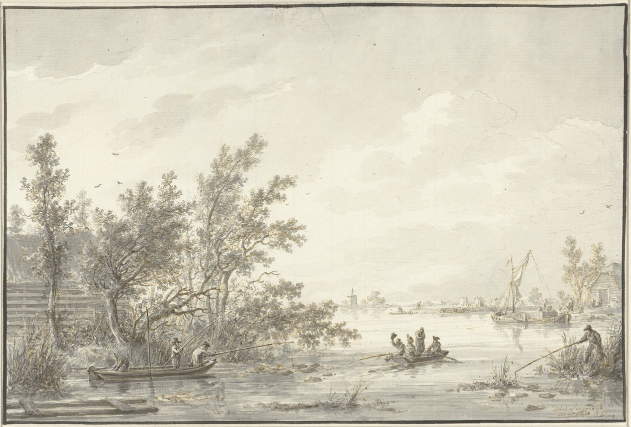 Elvelandskap av Dirk Langendijk