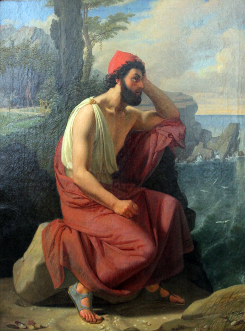Odysseus på øya Calypso av Ditlev Blunck