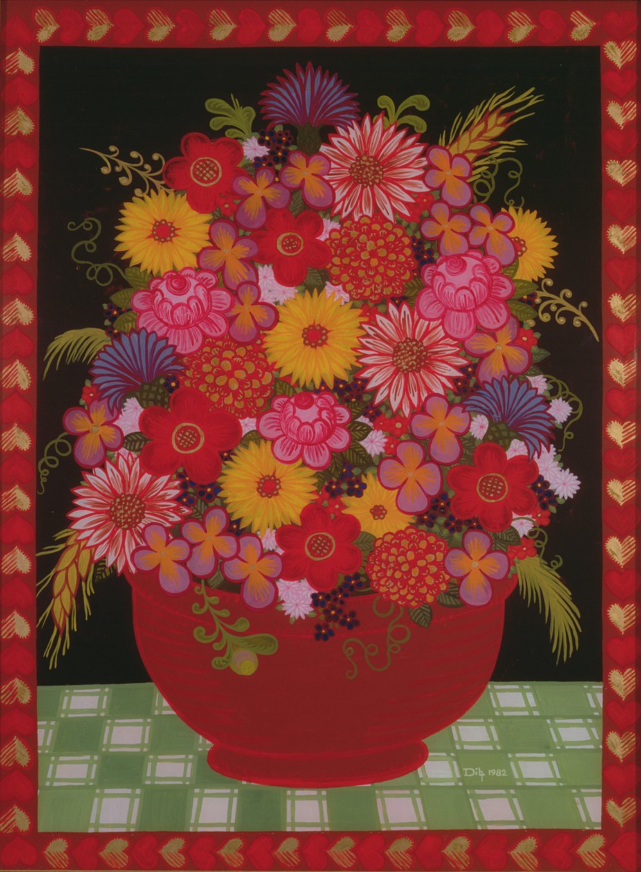 Skål med blomster av Ditz