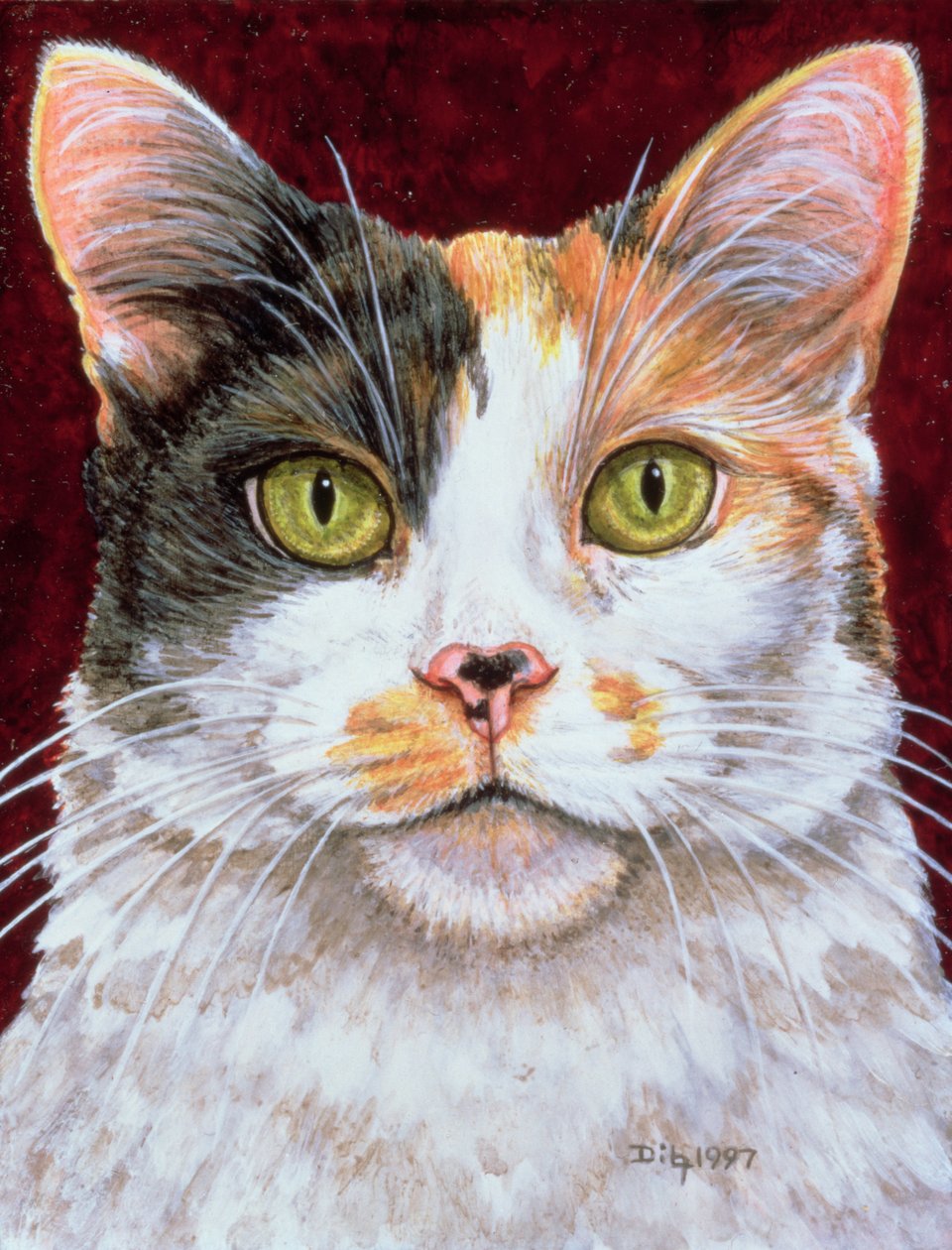 Marigold, 1997 (akryl på panel) av Ditz