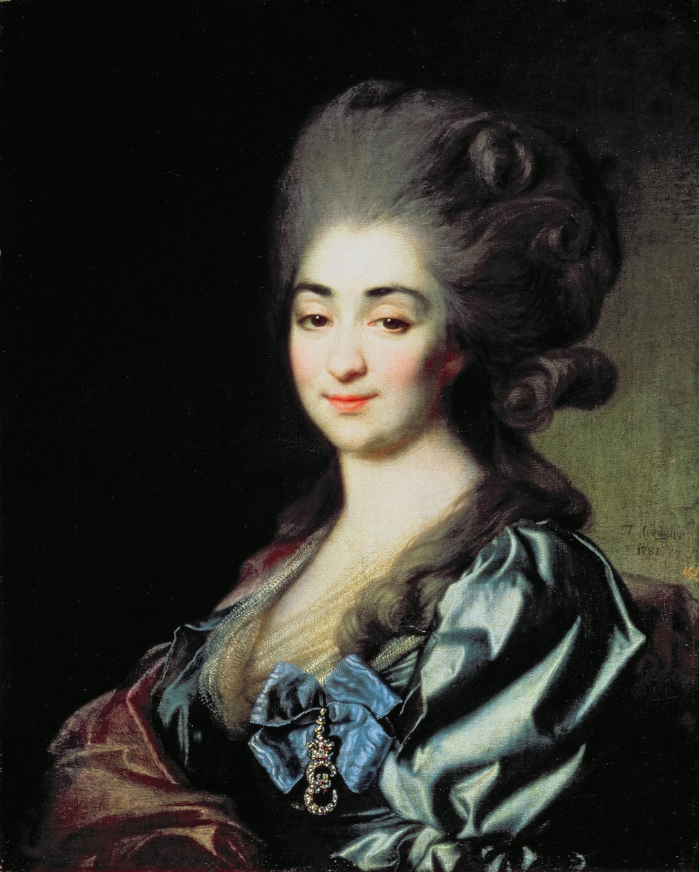 Portrett av prinsesse Praskovia Nikolayevna Repnina (1756-84) 1781 av Dmitri Grigorievich Levitsky