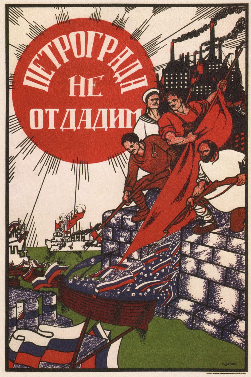 Petrograd vil ikke bli overgitt, 1919 av Dmitriy Stakhievich Moor