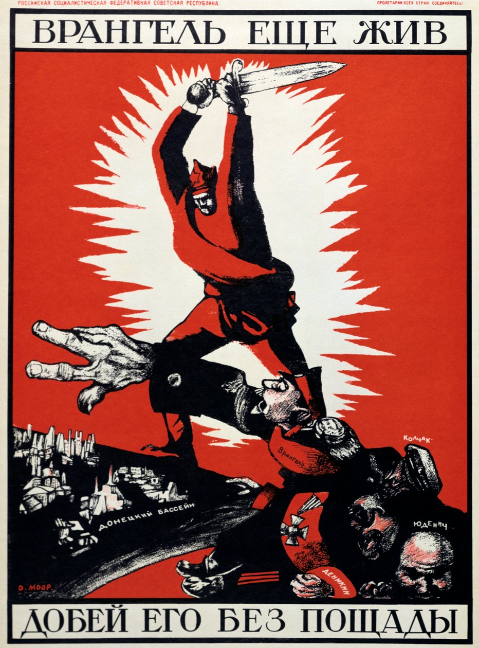 Sovjetisk politisk plakat, 1920. av Dmitriy Stakhievich Moor
