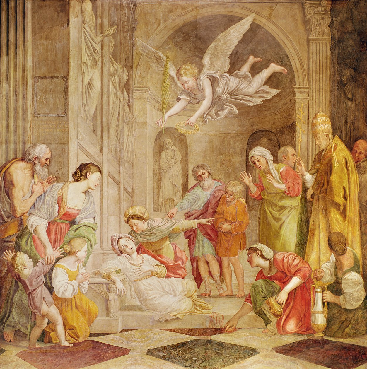 Den hellige Cecilias død, ca. 1614 av Domenichino