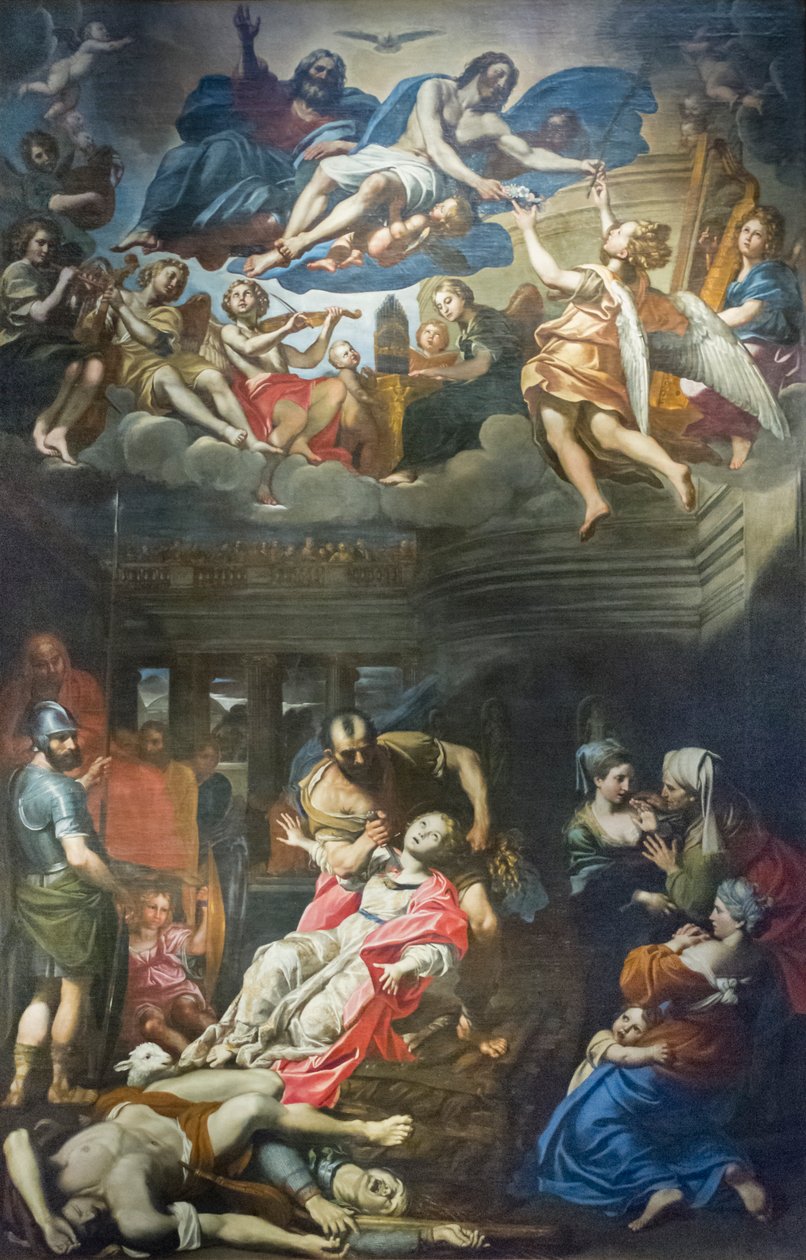 St Agnes martyrium av Domenichino (1581 1641)
