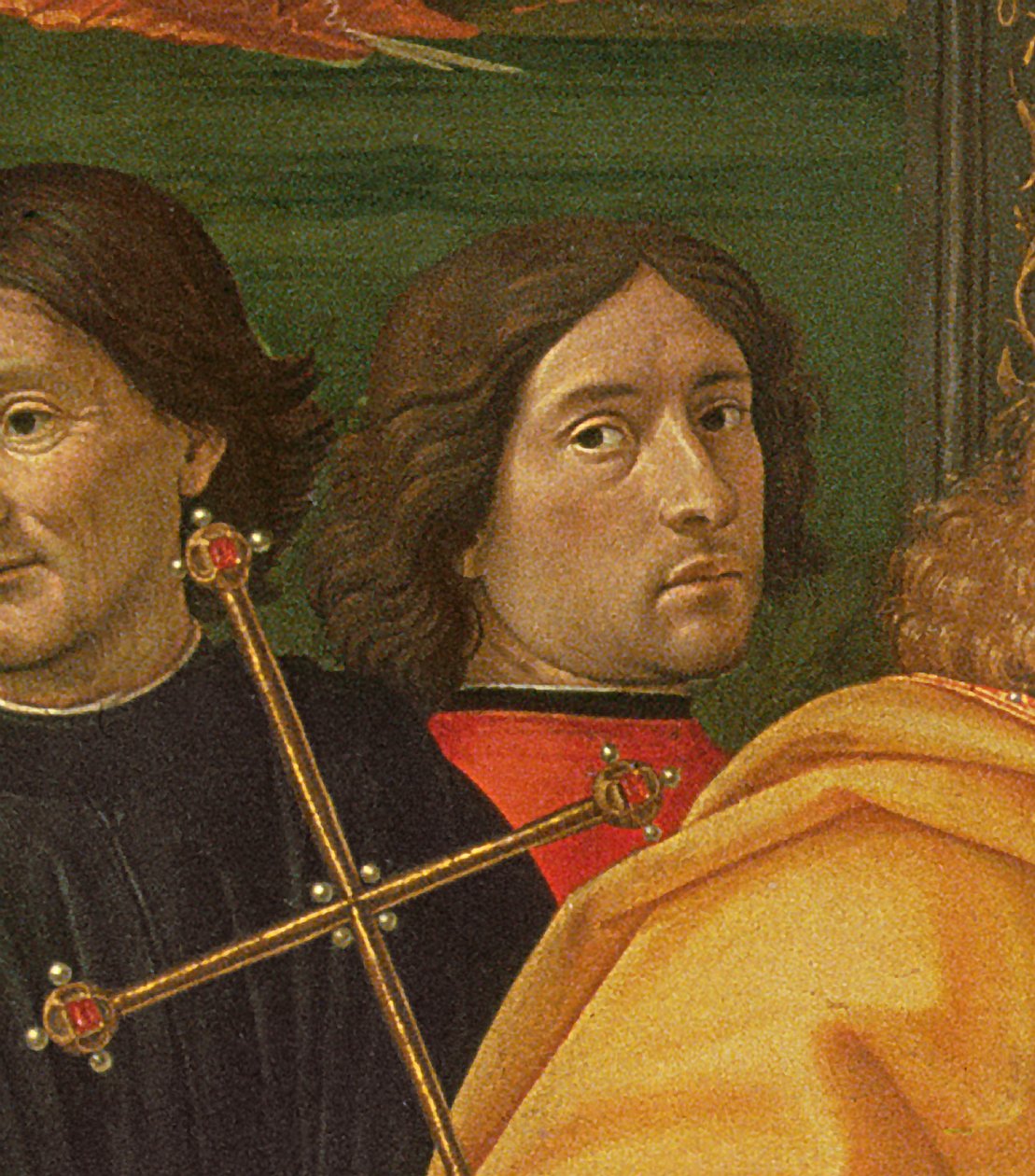 Ghirlandaio fra The Adoration of the Magi, 1488 (tempera på panel) av Domenico Ghirlandaio