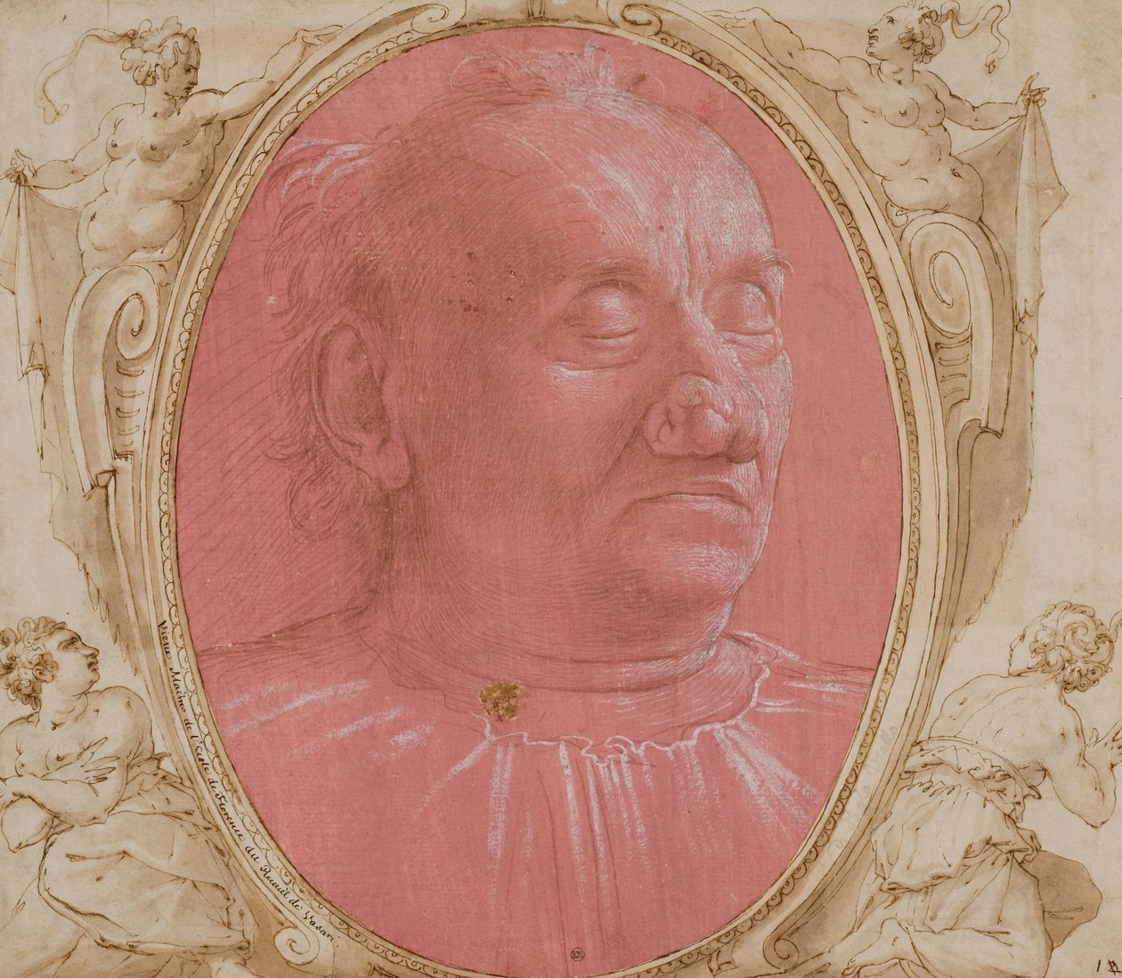 Hodet til en gammel mann av Domenico Ghirlandaio