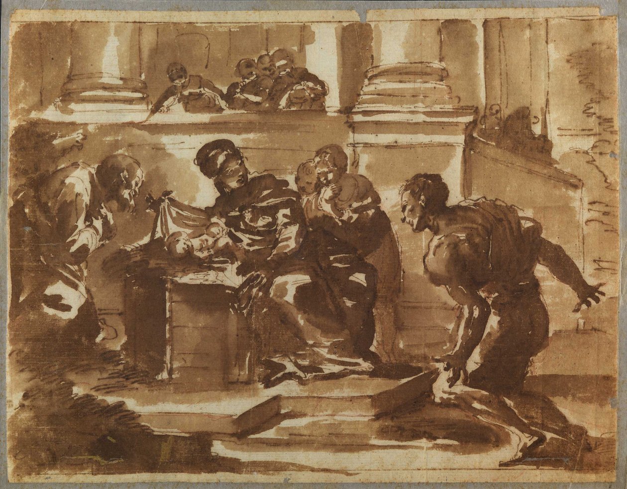 Tilbedelse av hyrdene av Domenico Maria Canuti