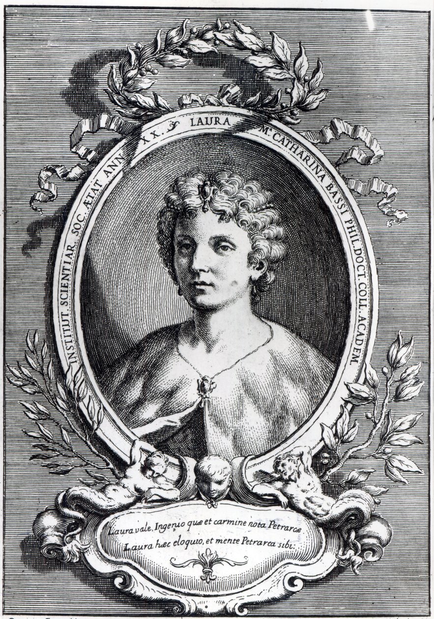 Laura Maria Caterina Bassi av Domenico Maria Fratta