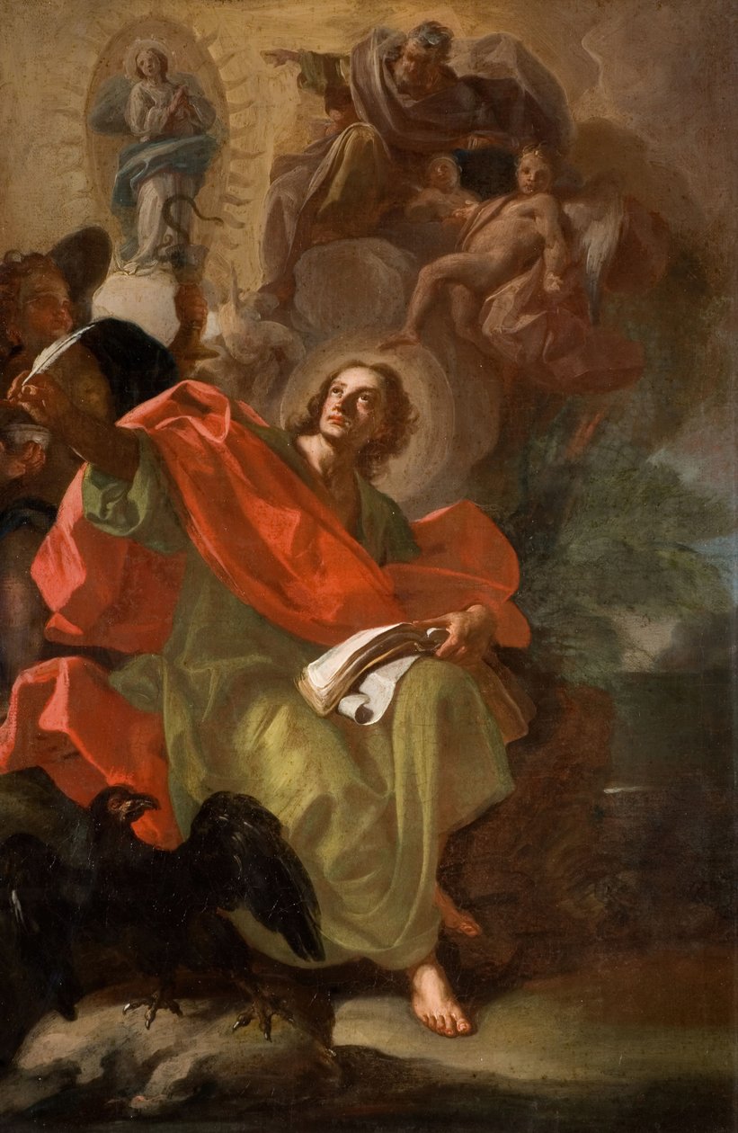 Saint John The Divine, 1710. av Domenico Antonio Vaccaro
